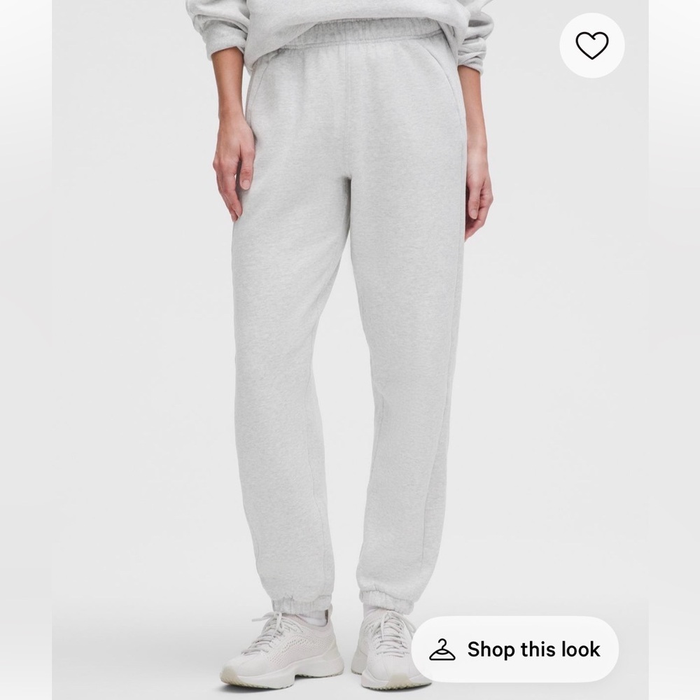 Lululemon Grey Scuba mid rise sweatpants